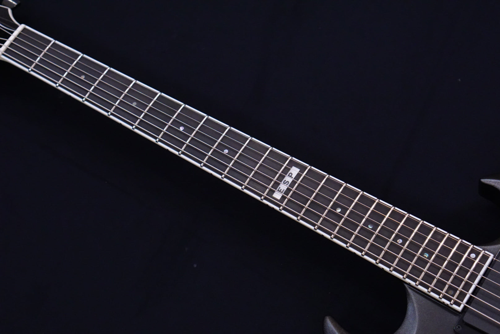 ESP E-II Viper Baritone Charcoal Metallic Satin ES1470233 - HIENDGUITAR E-II GUITAR