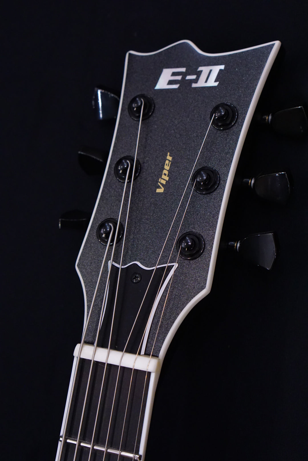 ESP E-II Viper Baritone Charcoal Metallic Satin ES1470233 - HIENDGUITAR E-II GUITAR