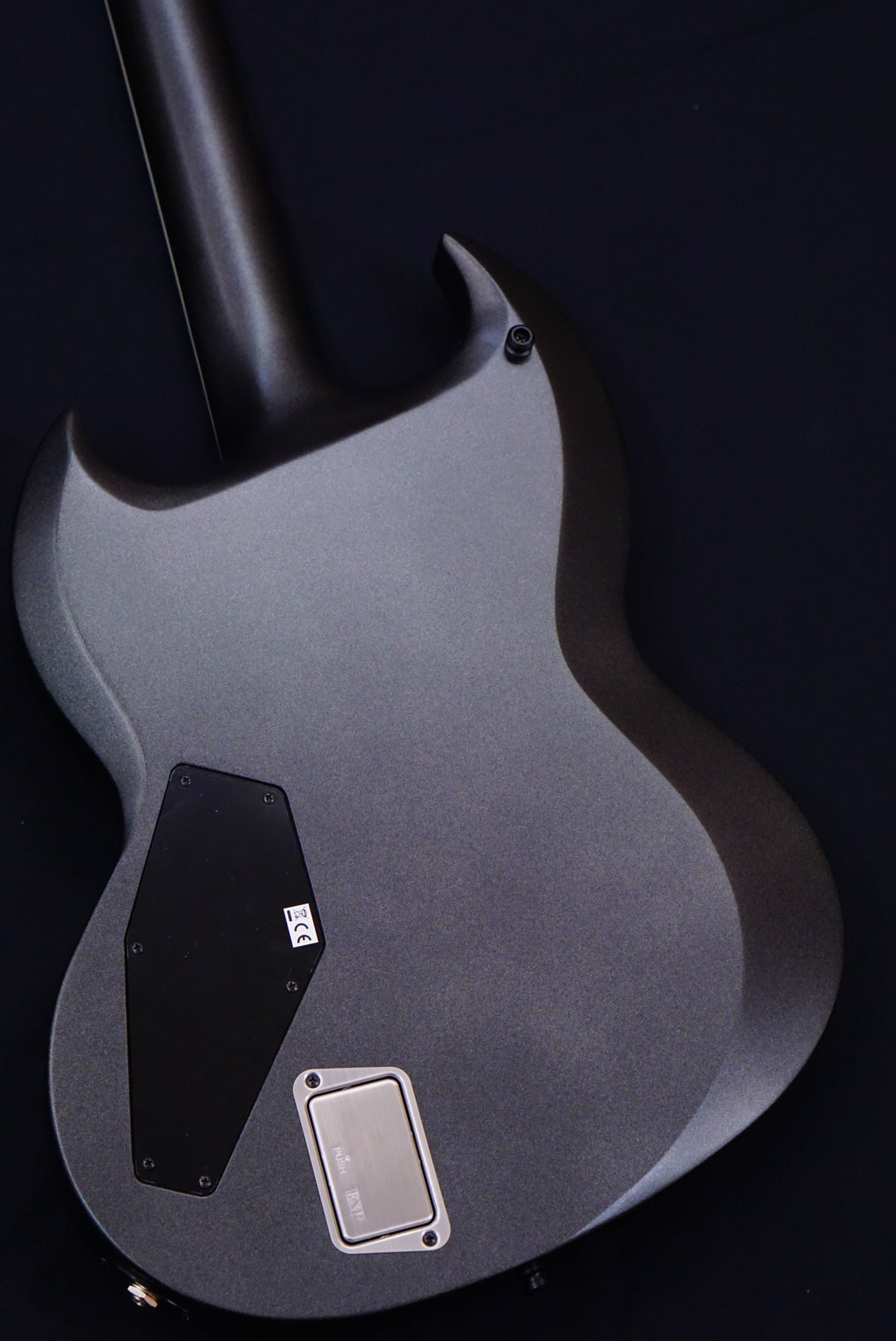 ESP E-II Viper Baritone Charcoal Metallic Satin ES1470233 - HIENDGUITAR E-II GUITAR