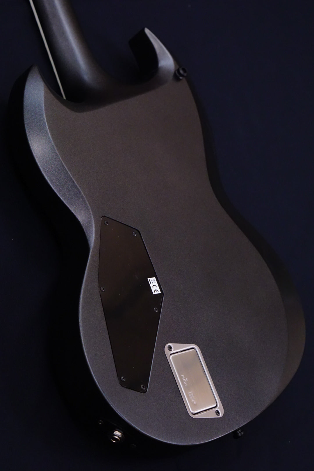 ESP E-II Viper Baritone Charcoal Metallic Satin ES1470233 - HIENDGUITAR E-II GUITAR