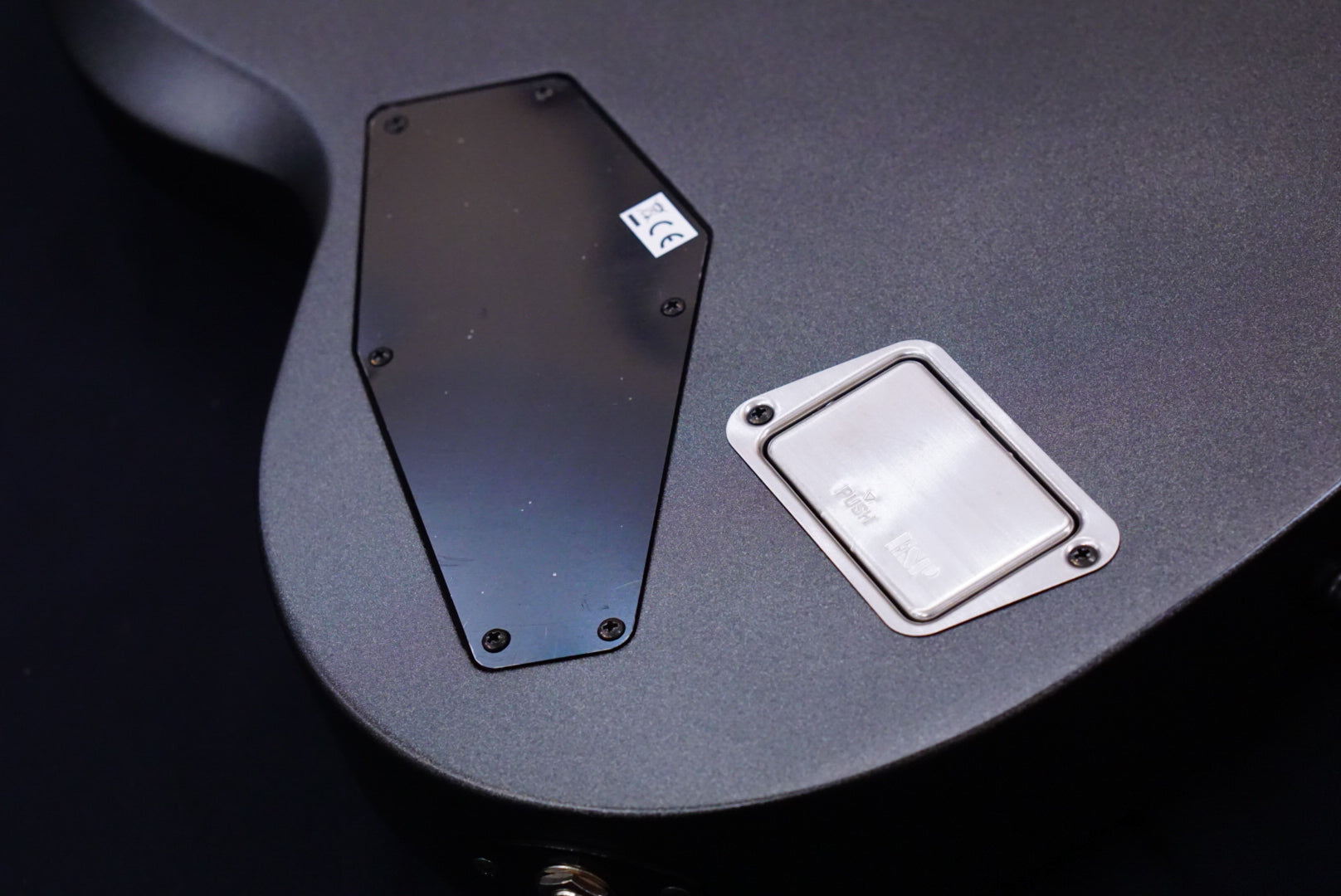 ESP E-II Viper Baritone Charcoal Metallic Satin ES1470233 - HIENDGUITAR E-II GUITAR