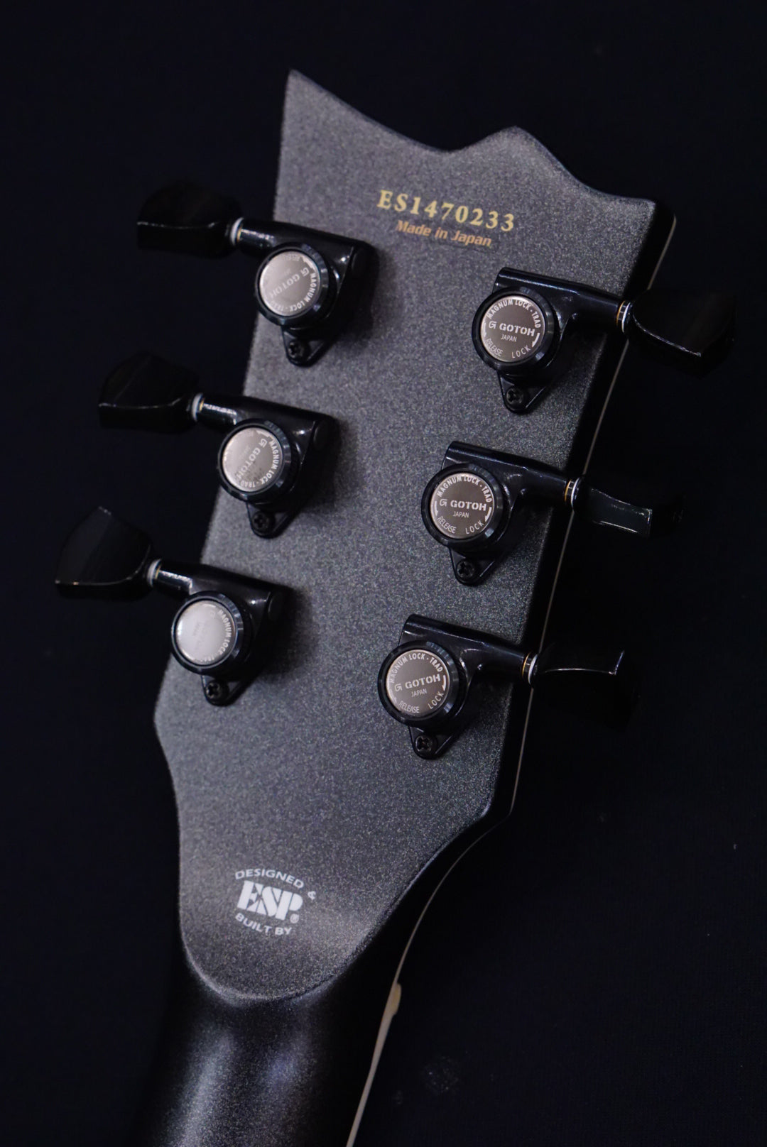 ESP E-II Viper Baritone Charcoal Metallic Satin ES1470233 - HIENDGUITAR E-II GUITAR