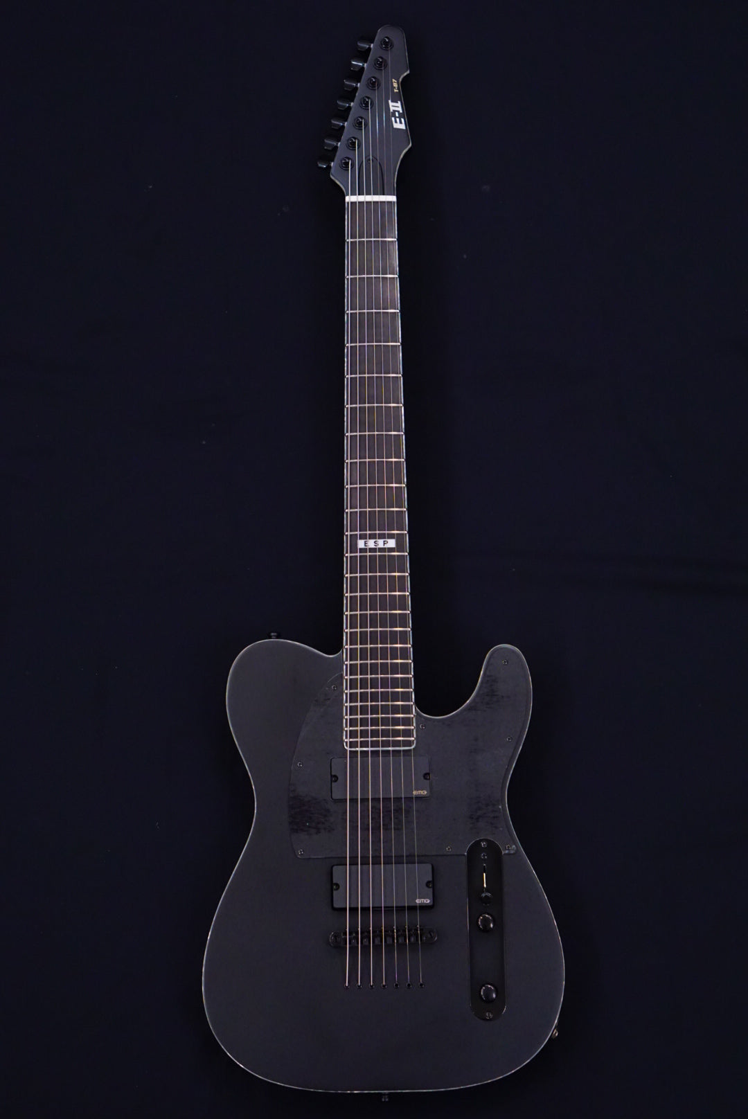 ESP E-II T-B7 BARITONE black satin ES2814223 - HIENDGUITAR E-II GUITAR