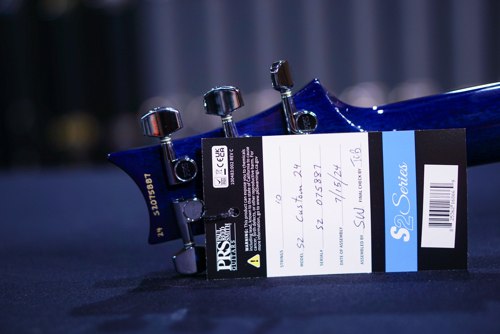 PRS S2 Custom 24 lake blue S2075887