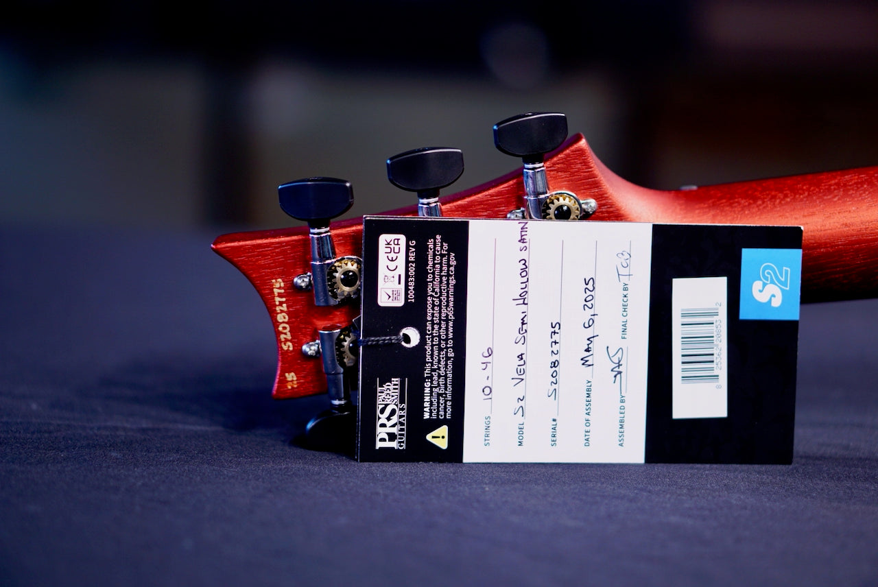 PRS S2 Vela Semi-Hollow Satin Red Apple Metallic S2082775