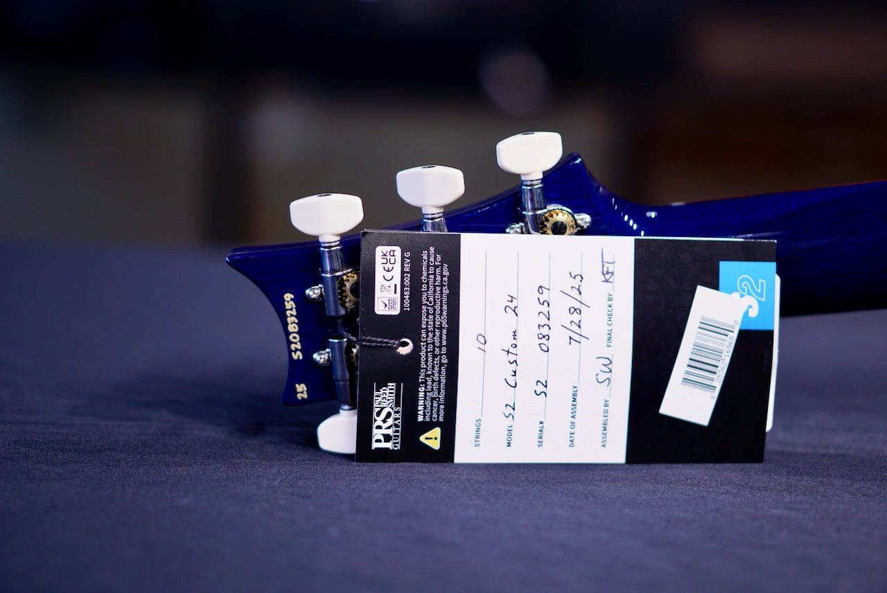PRS S2 Custom 24 faded grey black blue burst S2083259