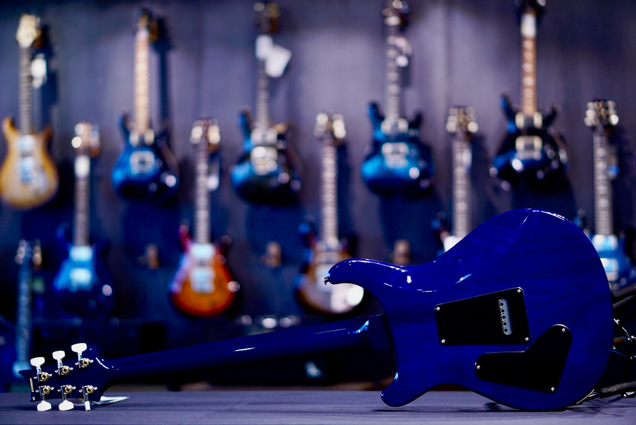 PRS S2 Custom 24 faded grey black blue burst S2083259