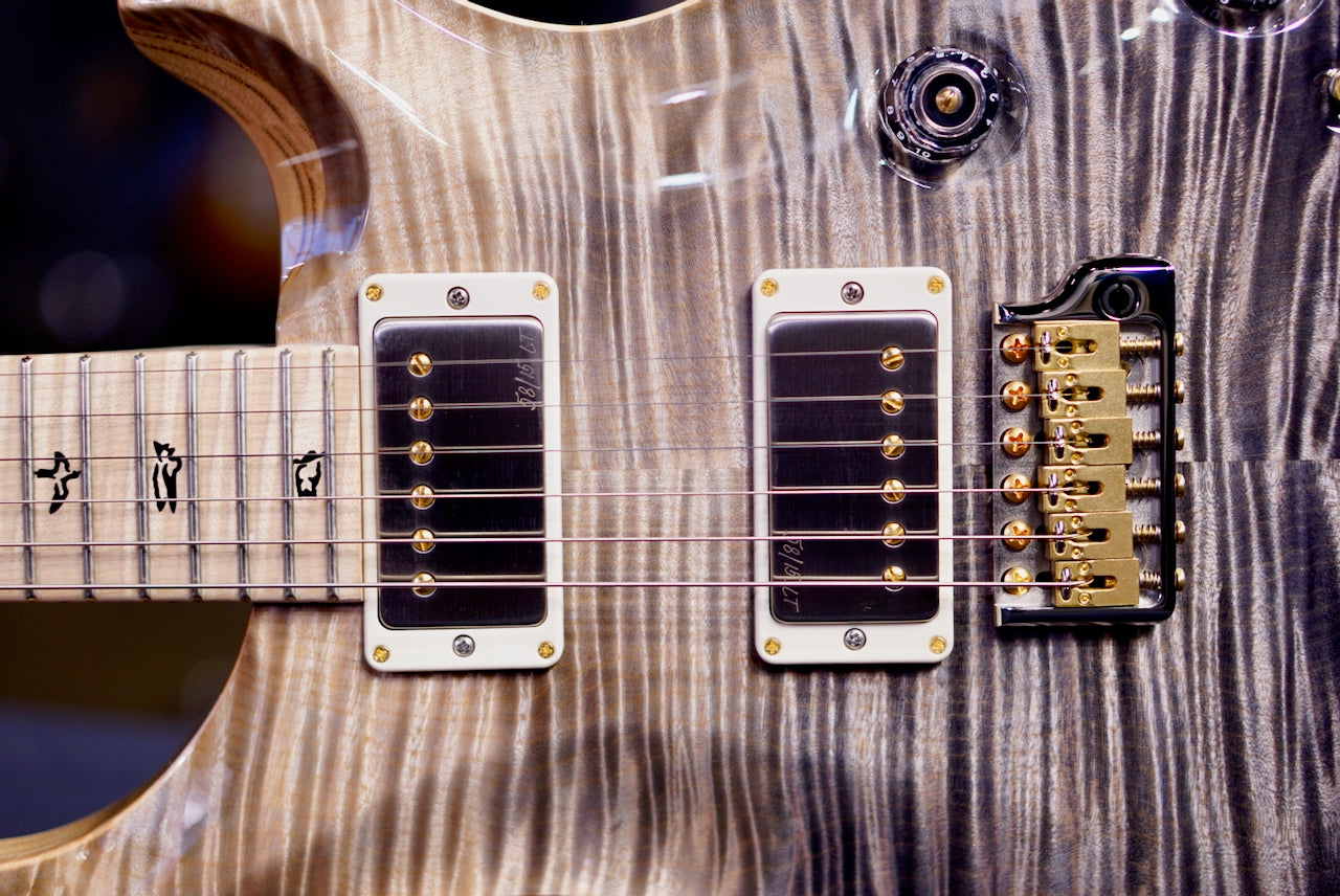 PRS Custom 24 Piezo Wood Library Artist Neck Faded Gray Black Fade 0414023