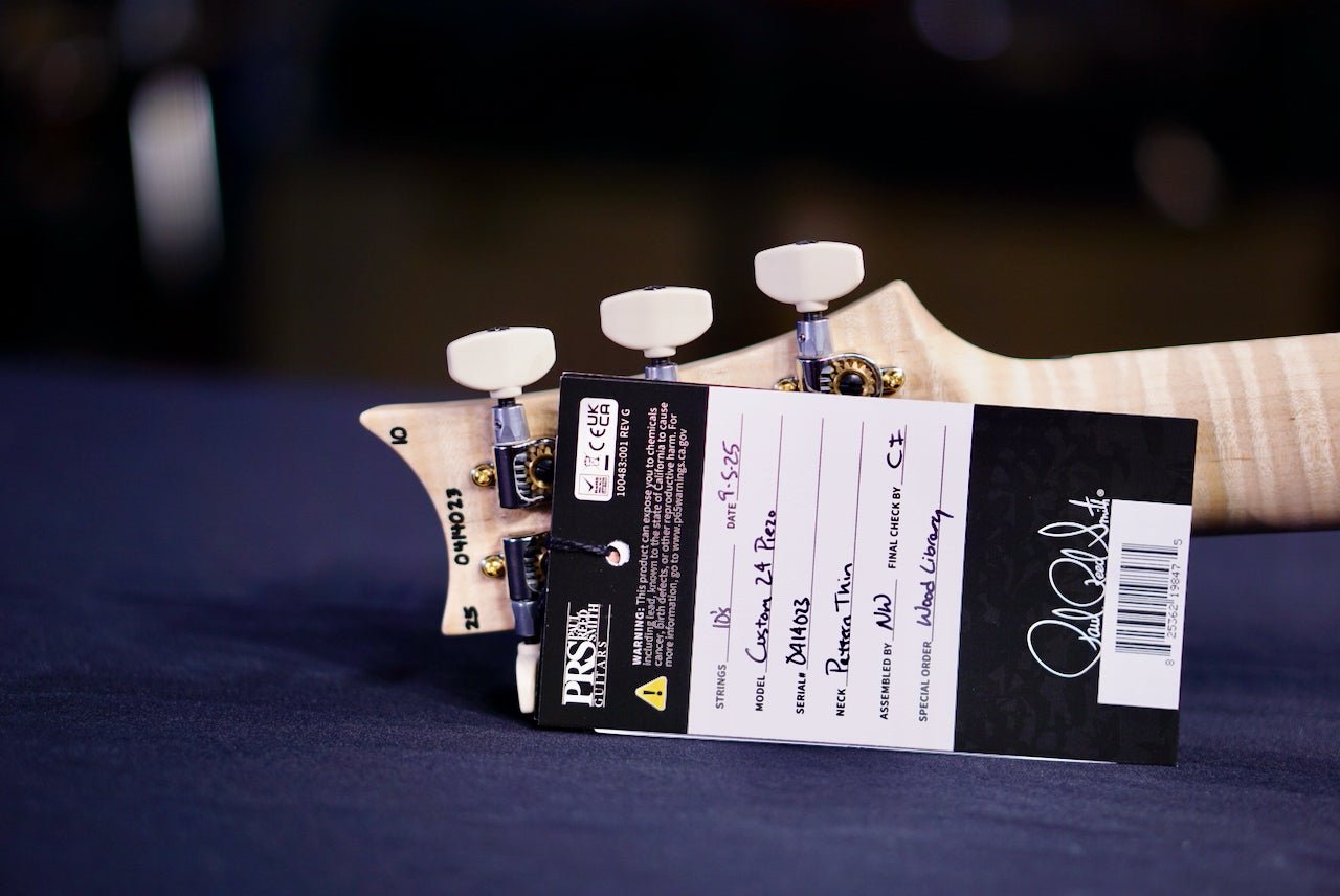 PRS Custom 24 Piezo Wood Library Artist Neck Faded Gray Black Fade 0414023