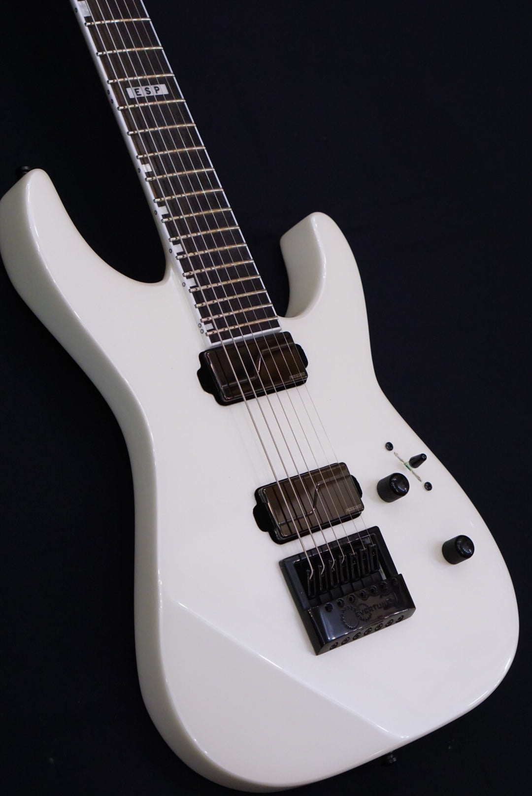 E-II M-II7 baritone evertune Pearl White ES1063223 - HIENDGUITAR   E-II GUITAR