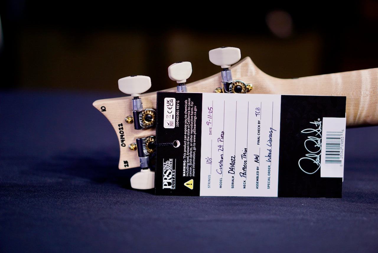 PRS Custom 24 Piezo Wood Library Artist Neck Natural 0414022