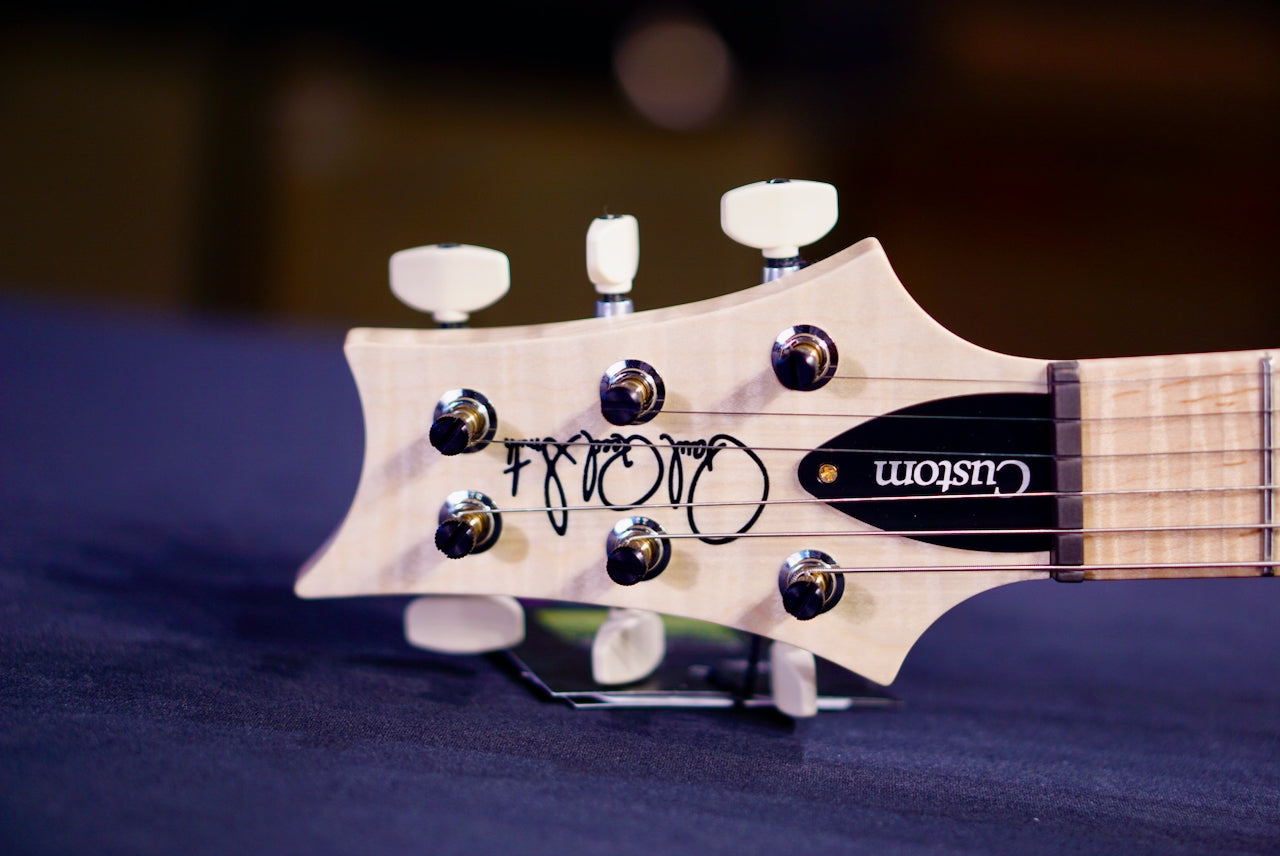 PRS Custom 24 Piezo Wood Library Artist Neck Blue Fade 0414021