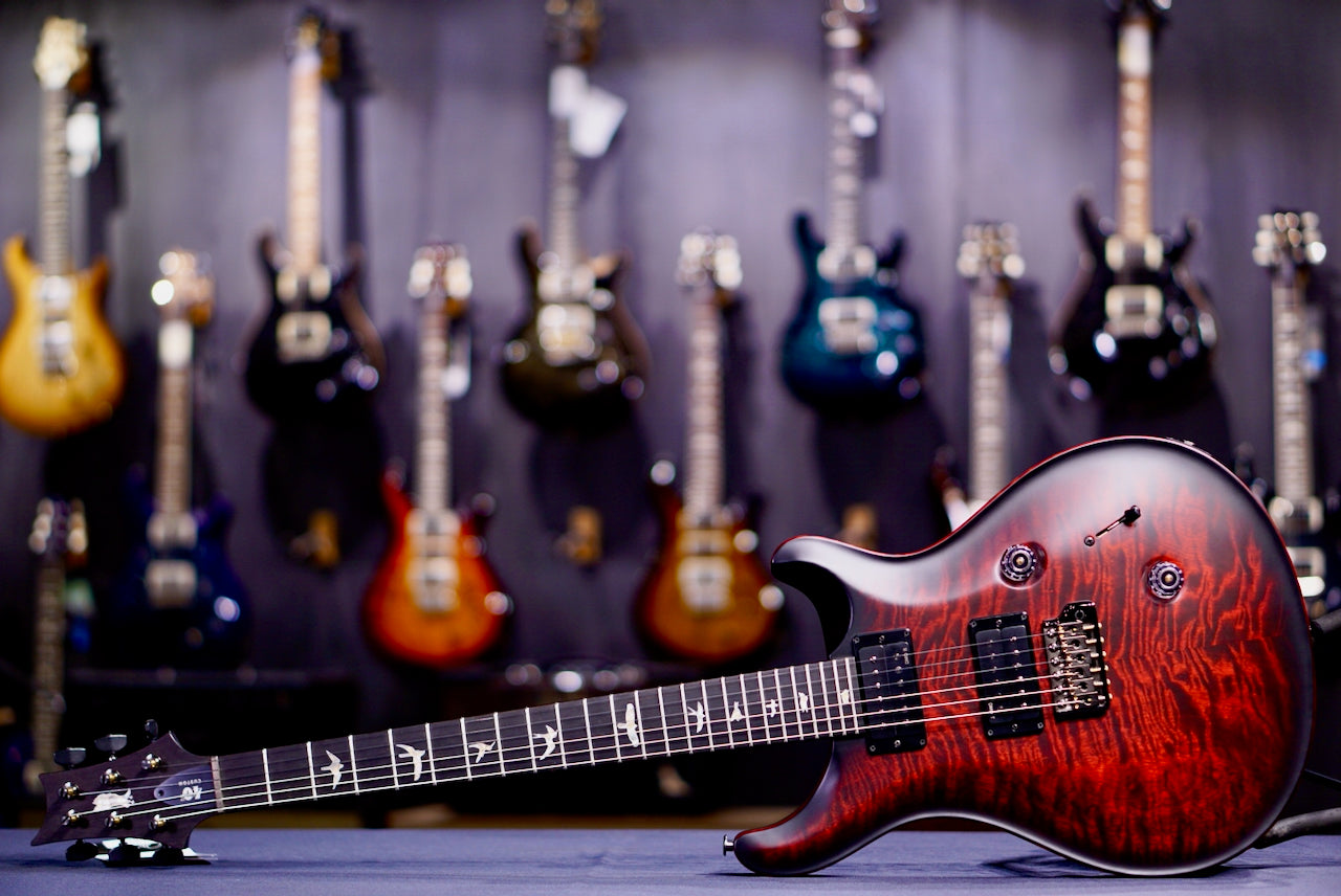 RESERVED PRS 40th Anniversary Custom 24 Satin Limited Edition Fire Smokeburst 0413150