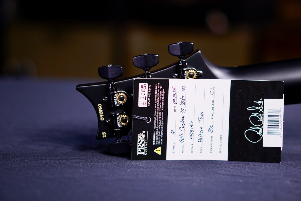 RESERVED PRS 40th Anniversary Custom 24 Satin Limited Edition Fire Smokeburst 0413150