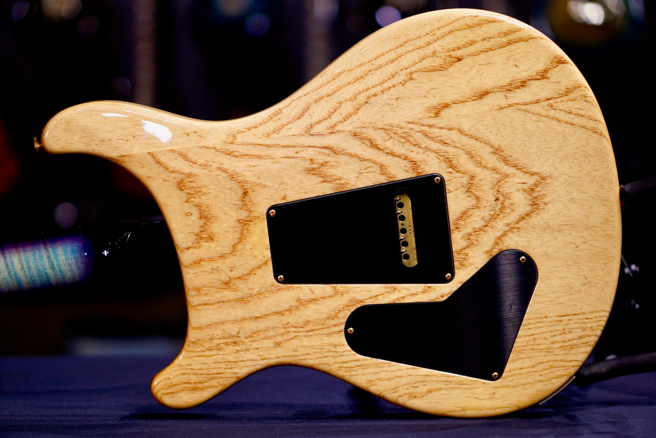 PRS Custom 24 Aquableux Purple Burst Flame Stained Neck 264038