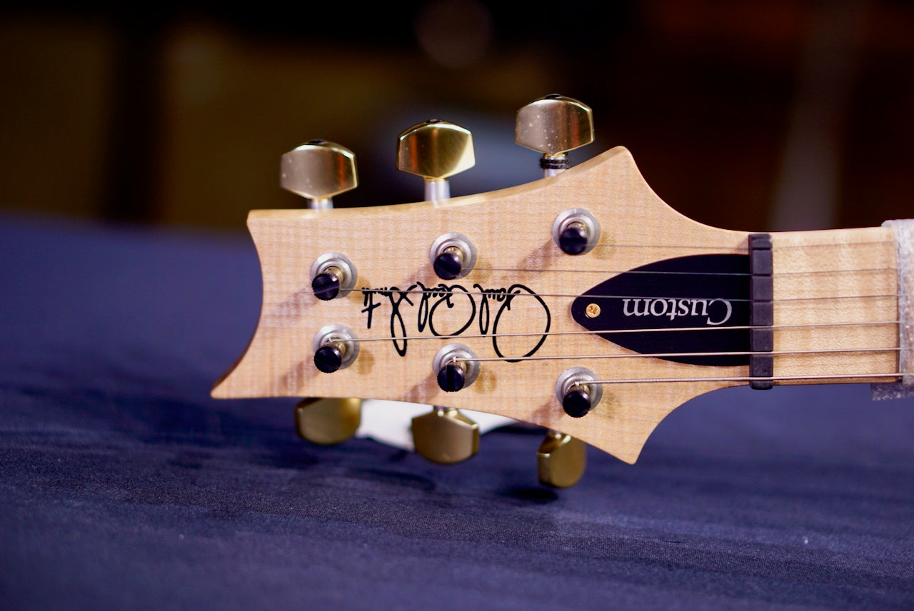 PRS Custom 22 Wood Library Charcoal Blue Burst Artist Quilt 257260