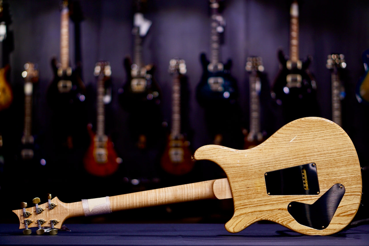 PRS Custom 22 Wood Library Charcoal Blue Burst Artist Quilt 257260