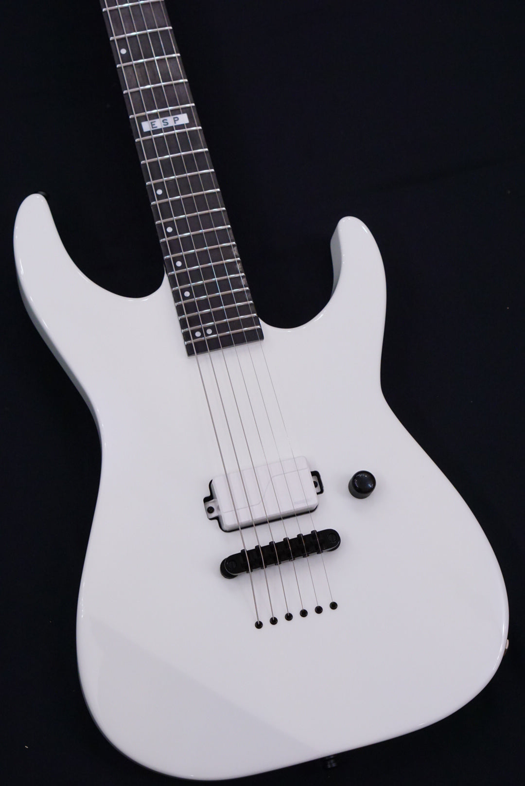 ESP E-II M-I THRU NT SNOW WHITE ES3434223 - HIENDGUITAR E-II GUITAR