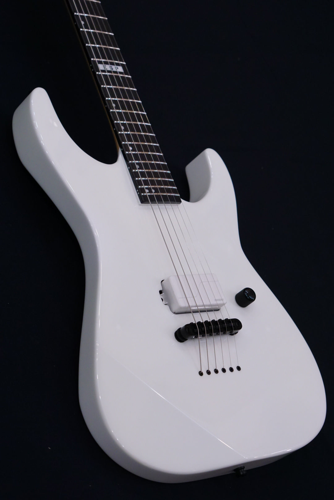 ESP E-II M-I THRU NT SNOW WHITE ES3434223 - HIENDGUITAR E-II GUITAR