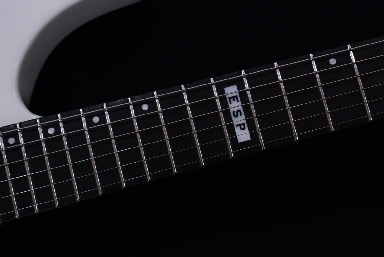 ESP E-II M-I THRU NT SNOW WHITE ES3434223 - HIENDGUITAR E-II GUITAR