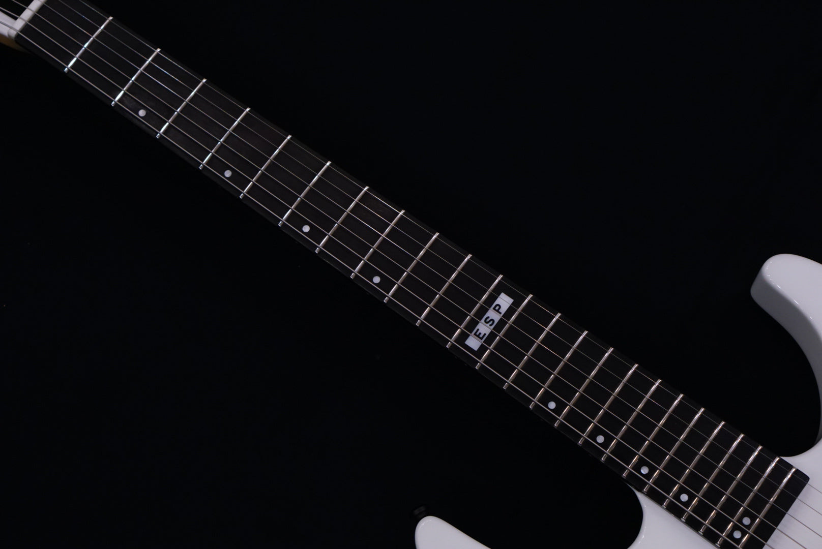 ESP E-II M-I THRU NT SNOW WHITE ES3434223 - HIENDGUITAR E-II GUITAR