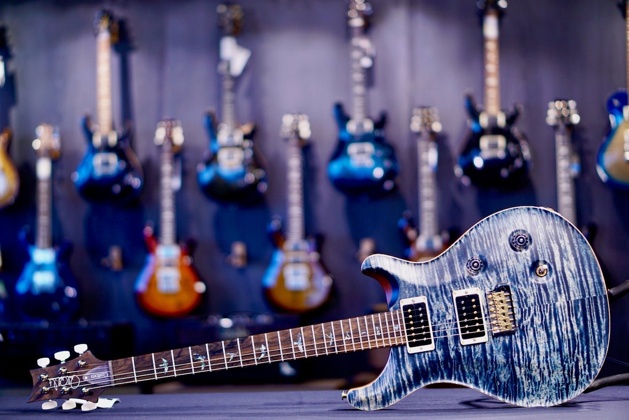 PRS Custom 24 Wood Library Faded Whale Blue Satin Stain Neck 0410573