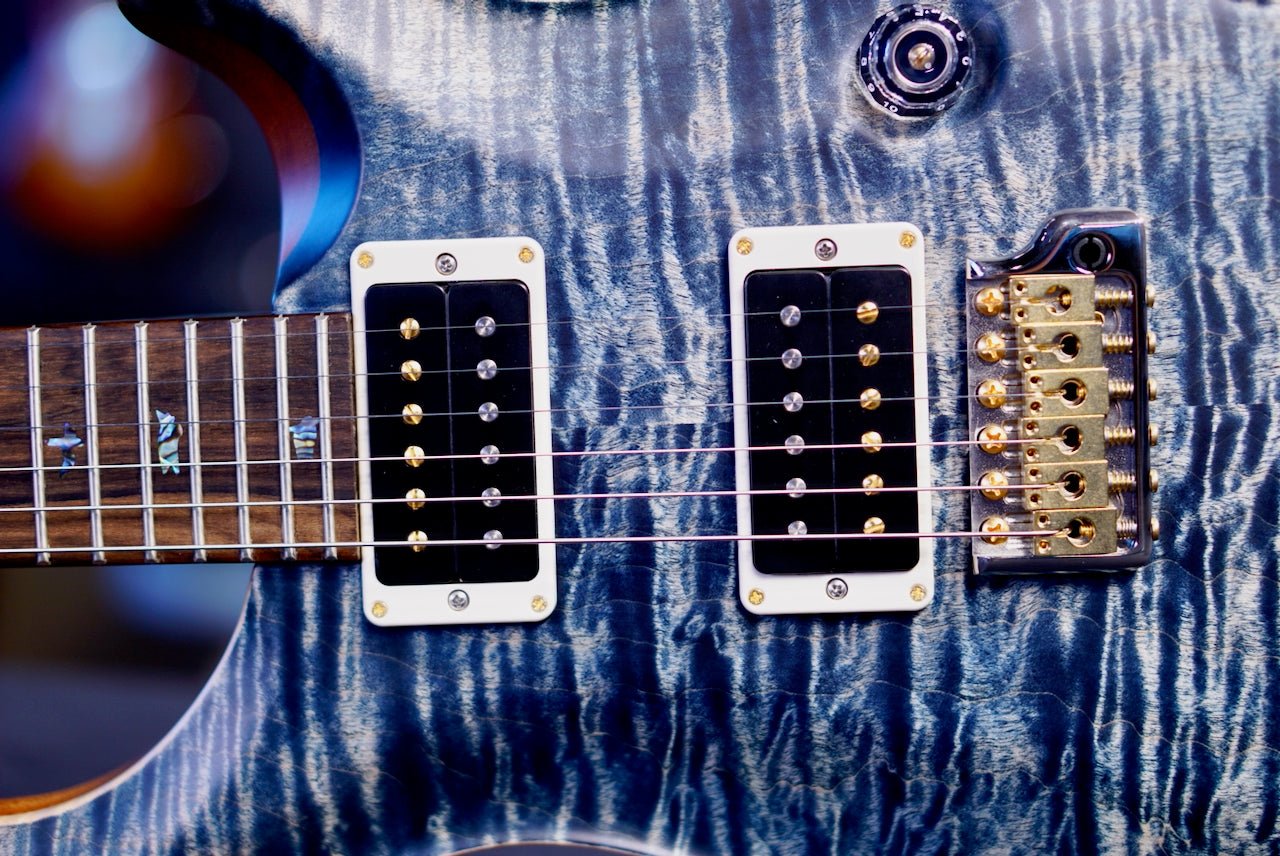 PRS Custom 24 Wood Library Faded Whale Blue Satin Stain Neck 0410573