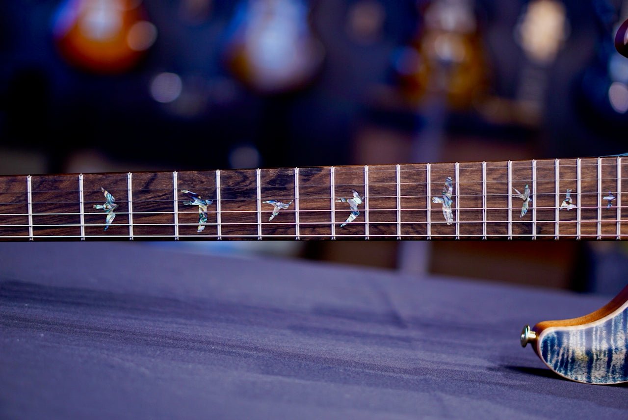 PRS Custom 24 Wood Library Faded Whale Blue Satin Stain Neck 0410573