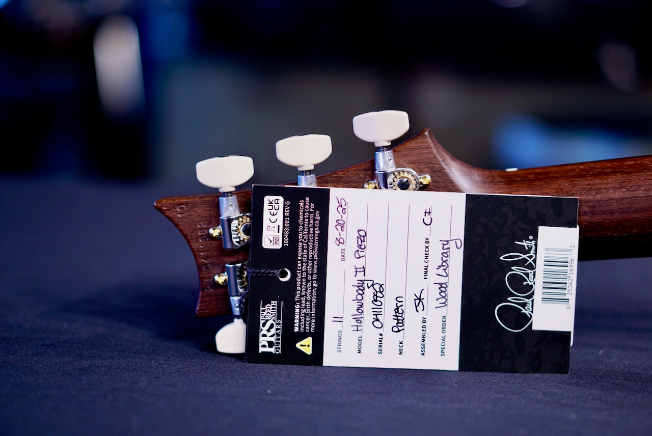 PRS Hollowbody II Piezo Wood Library Charcoal Cherry Burst Rosewood Neck 0411082