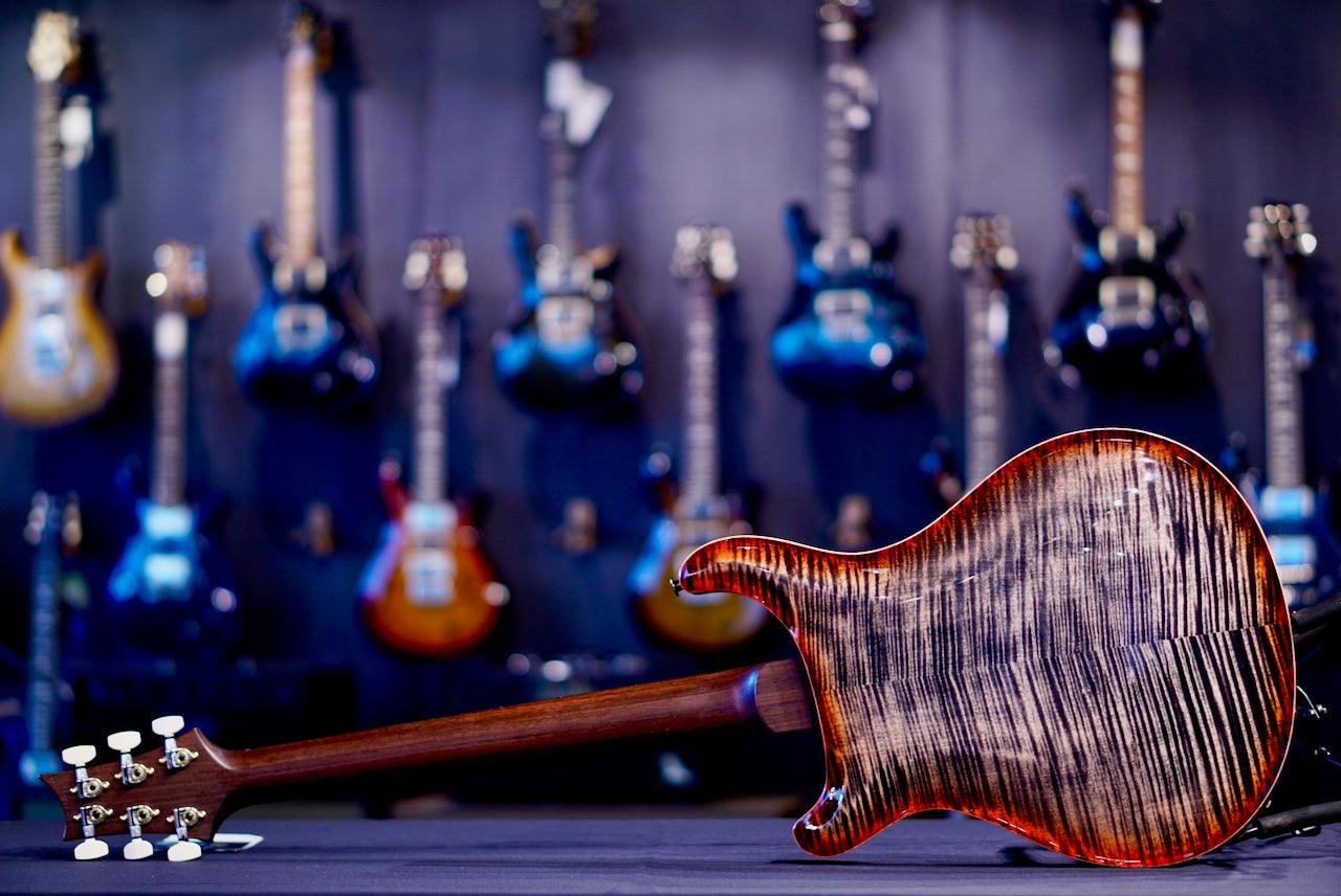 PRS Hollowbody II Piezo Wood Library Charcoal Cherry Burst Rosewood Neck 0411082