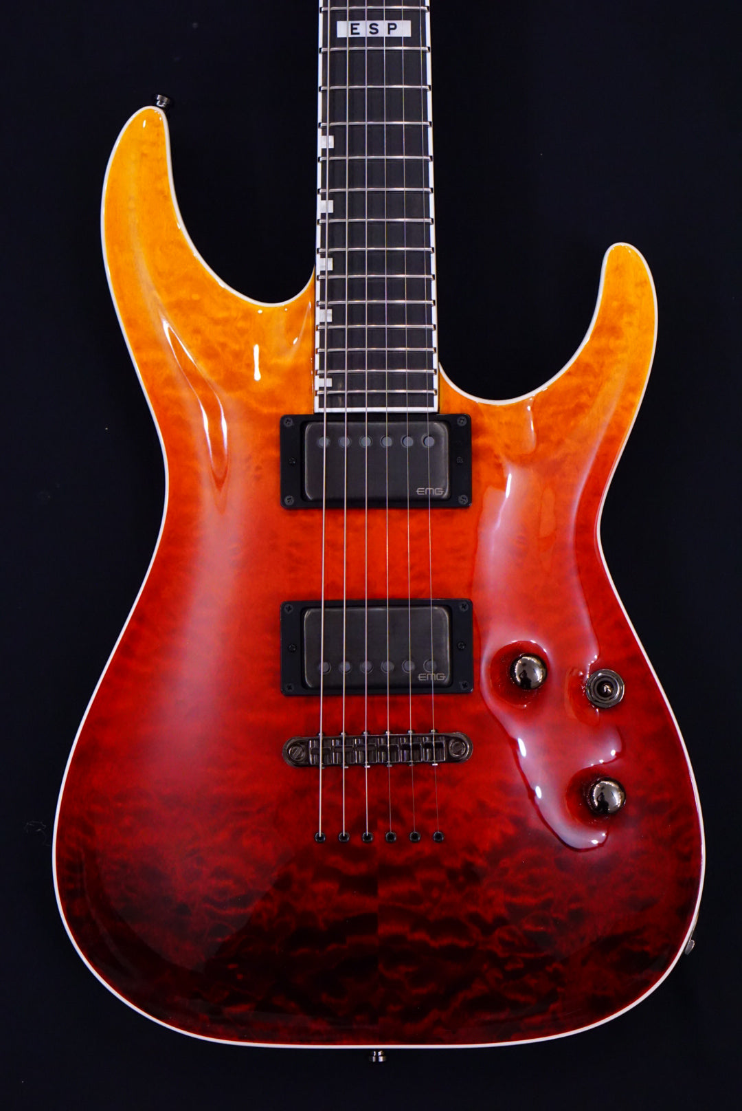 ESP E-II HORIZON NT-II TIGER EYE AMBER FADE ES5873223 - HIENDGUITAR E-II GUITAR
