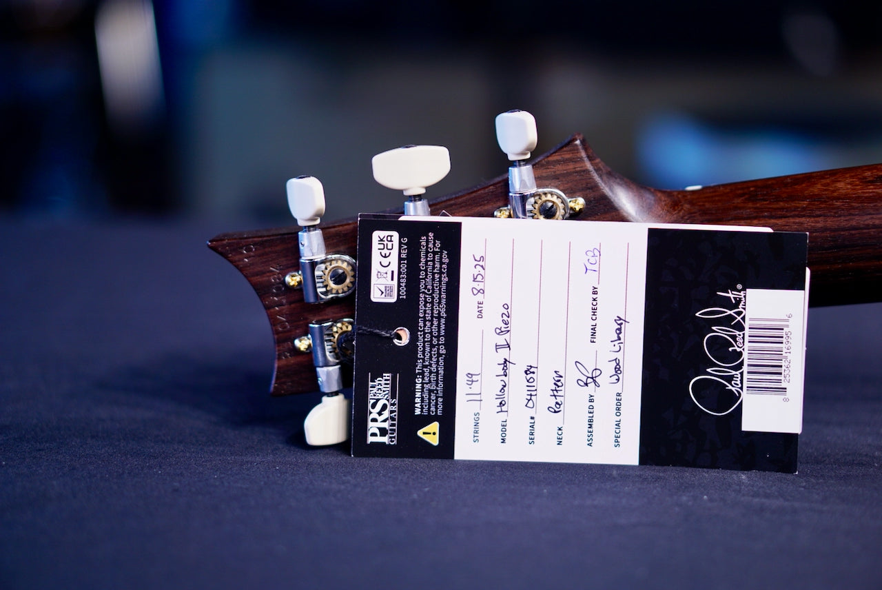 PRS Hollowbody II Piezo Wood Library Violet Blue Burst Rosewood Neck 0411084