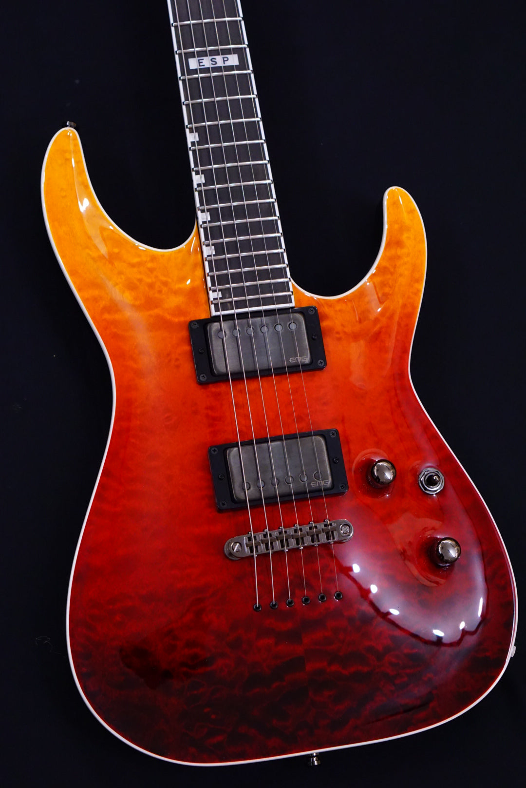 ESP E-II HORIZON NT-II TIGER EYE AMBER FADE ES5873223 - HIENDGUITAR E-II GUITAR