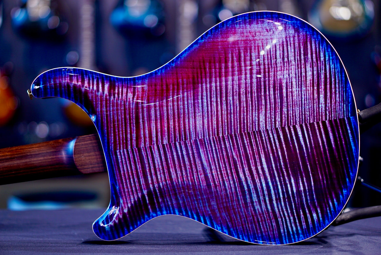 PRS Hollowbody II Piezo Wood Library Violet Blue Burst Rosewood Neck 0411084