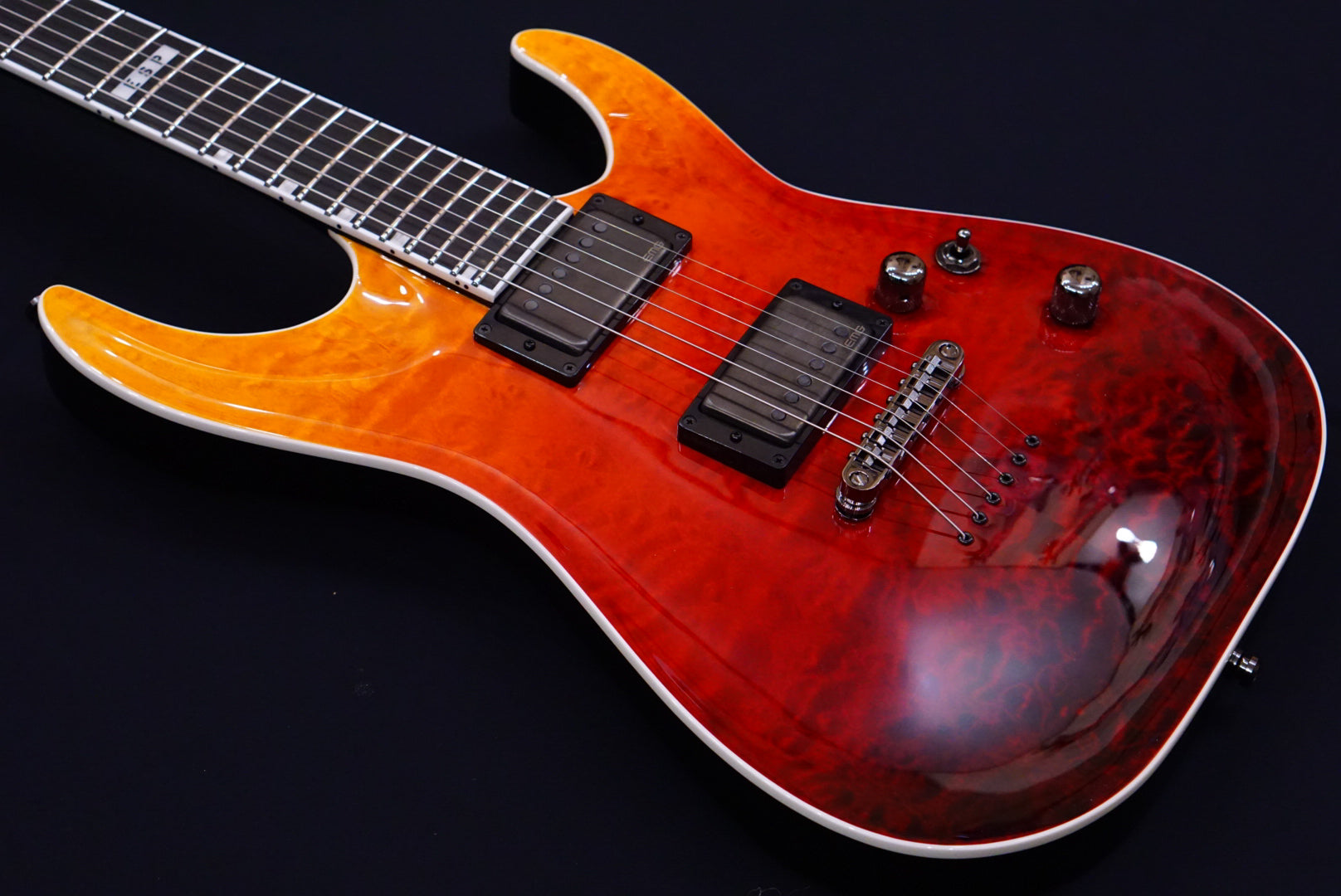 ESP E-II HORIZON NT-II TIGER EYE AMBER FADE ES5873223 - HIENDGUITAR E-II GUITAR