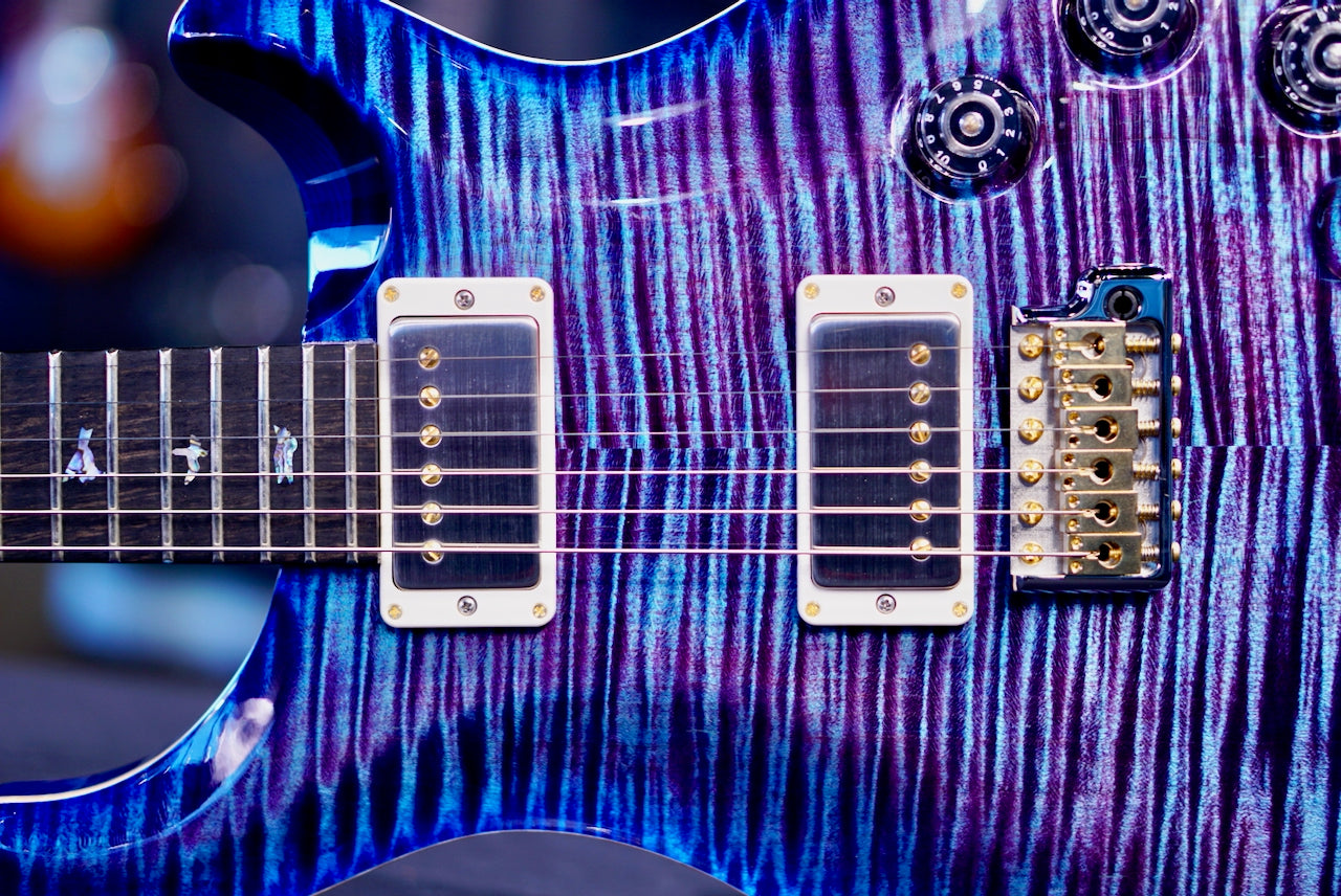 PRS DGT Wood Library Violet Blue Burst rosewood neck 0413095