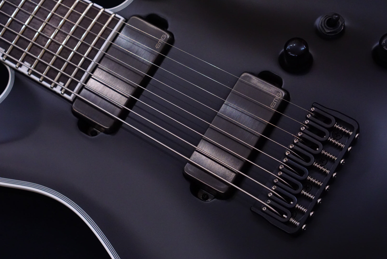 ESP E-II HRF NT-8 BARITONE black satin ES7914223 - HIENDGUITAR ESP GUITAR