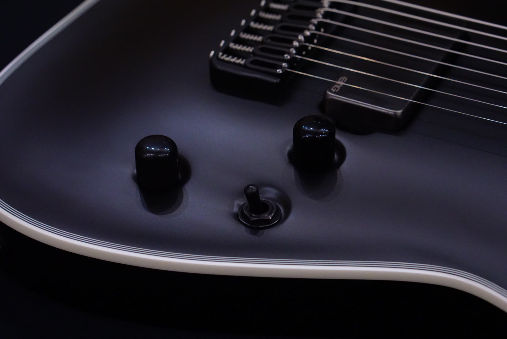 ESP E-II HRF NT-8 BARITONE black satin ES7914223 - HIENDGUITAR ESP GUITAR