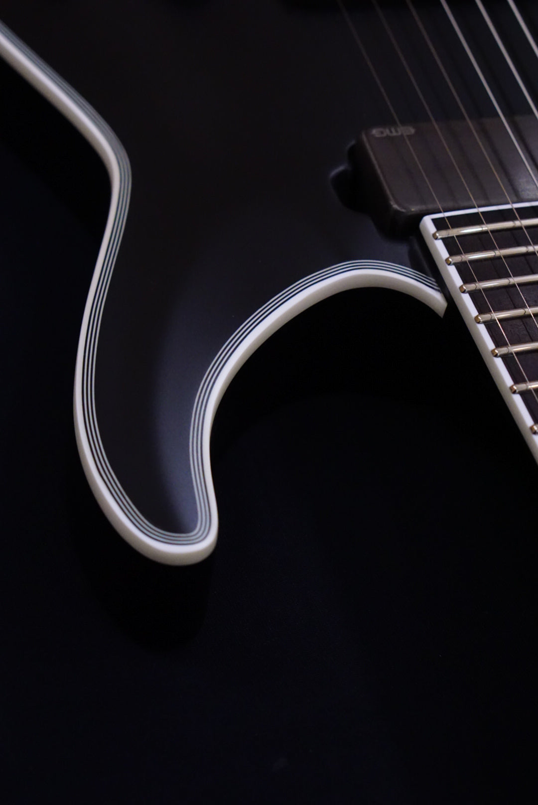 ESP E-II HRF NT-8 BARITONE black satin ES7914223 - HIENDGUITAR ESP GUITAR