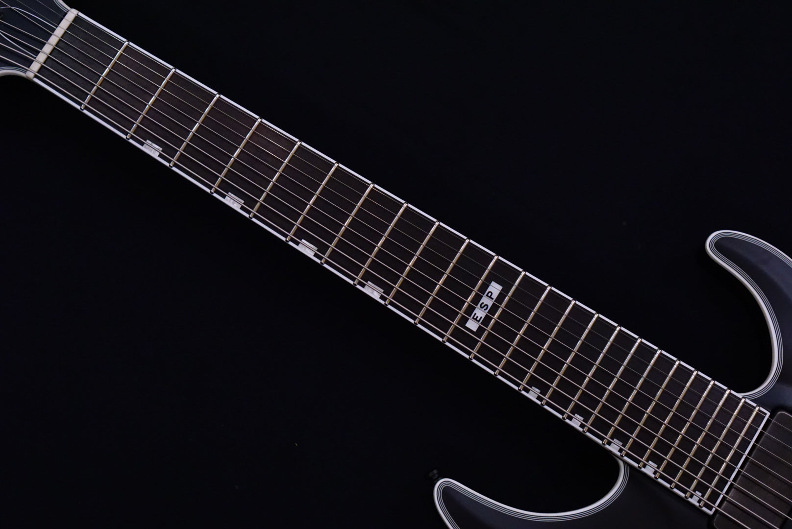 ESP E-II HRF NT-8 BARITONE black satin ES7914223 - HIENDGUITAR ESP GUITAR