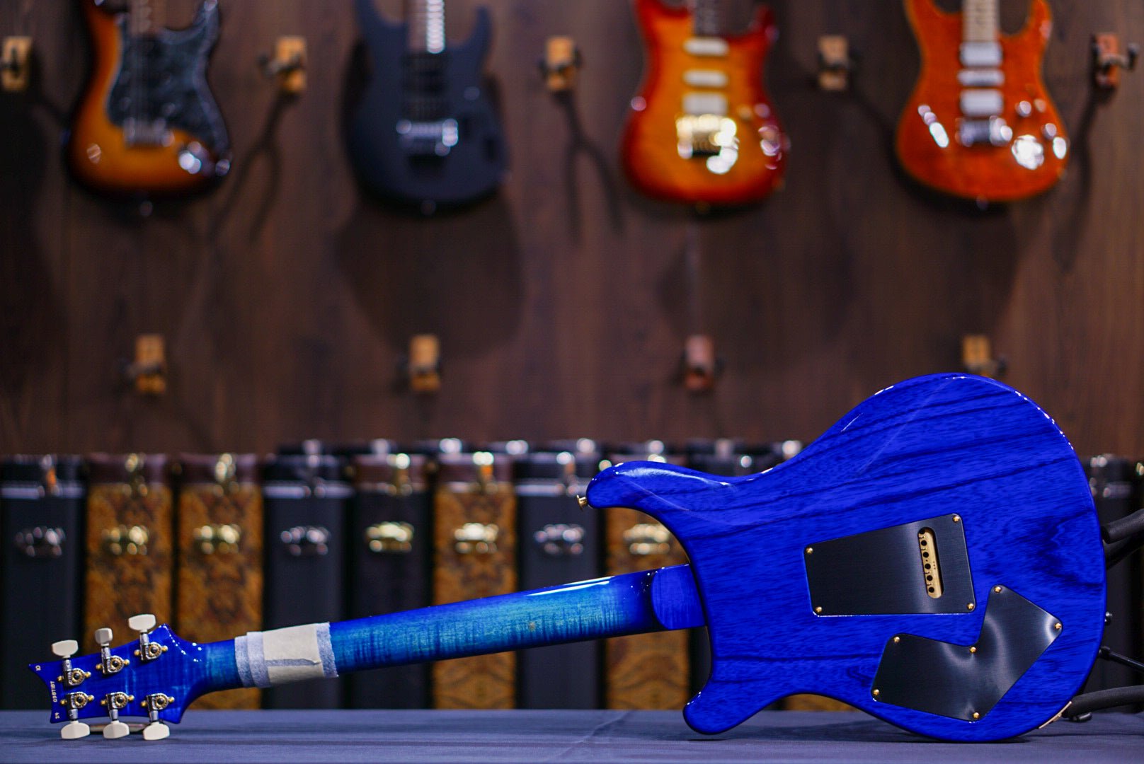 PRS Modern eagle V wood library faded blue burst 0387187