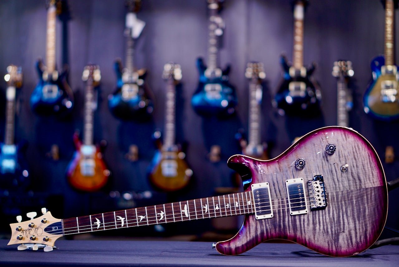 PRS CE 24 Faded Gray Black Purple Burst 0407591