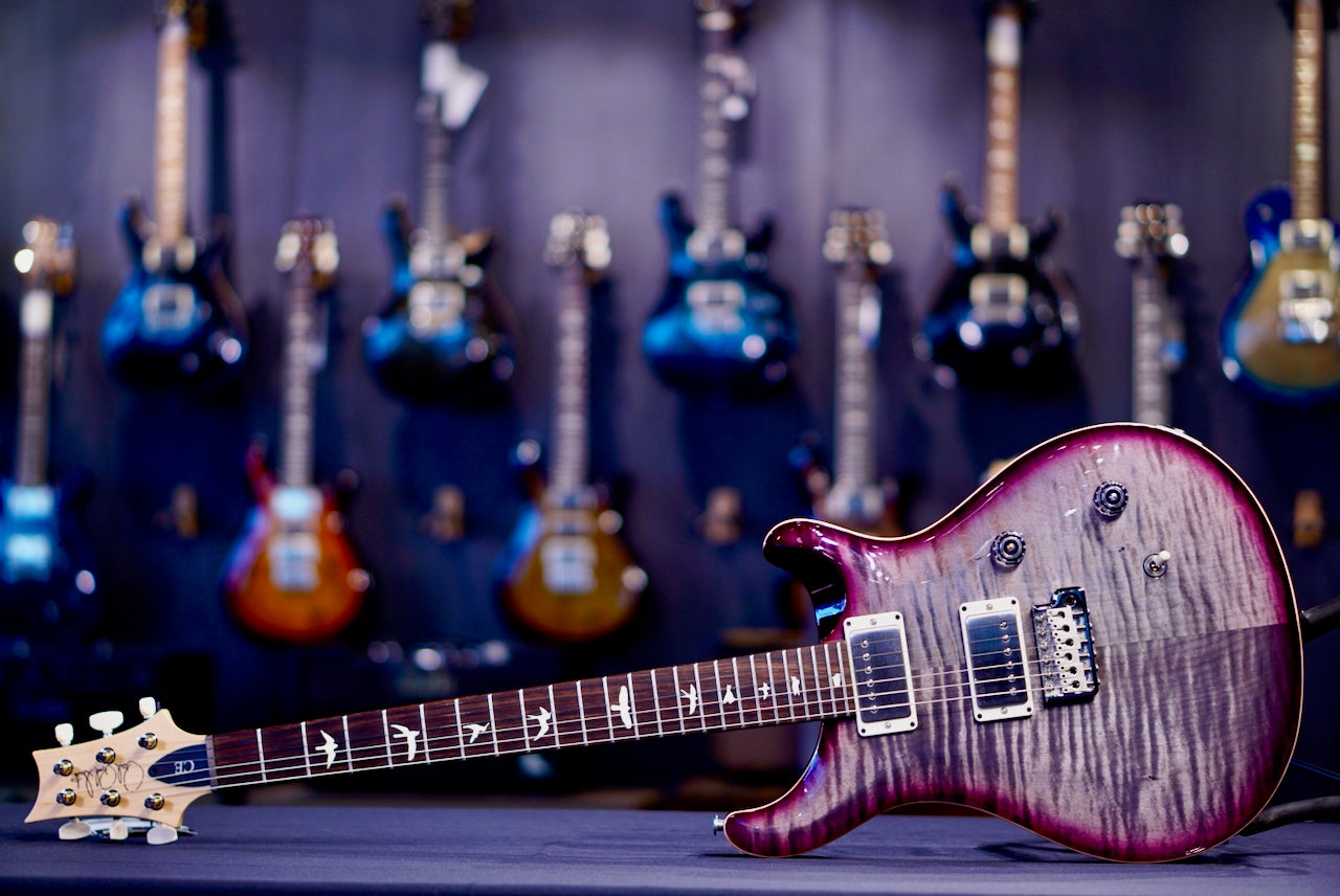 PRS CE 24 Faded Gray Black Purple Burst 0407591