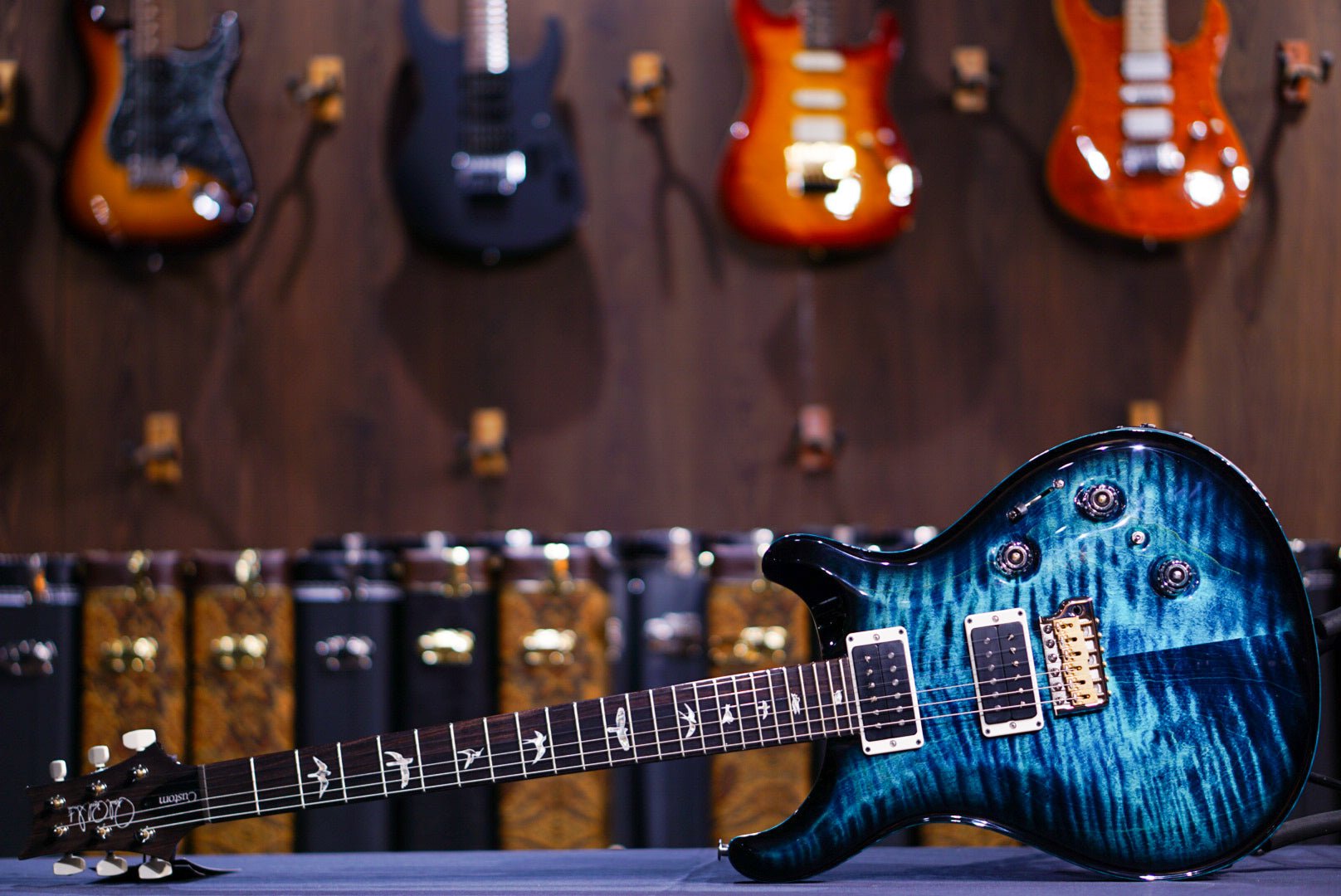 PRS Custom 24 Piezo Cobalt Smokeburst 0388937