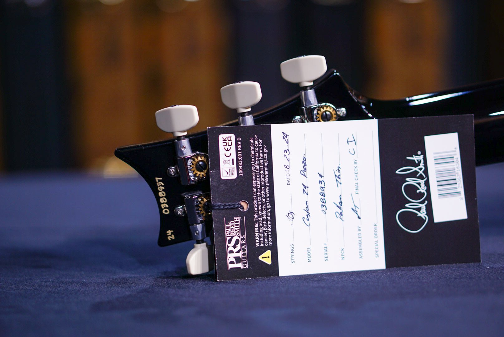 PRS Custom 24 Piezo Cobalt Smokeburst 0388937