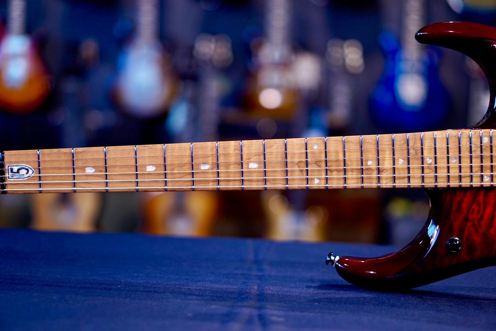 Ernie Ball Music Man JP15 Red Tide Quilt H09962