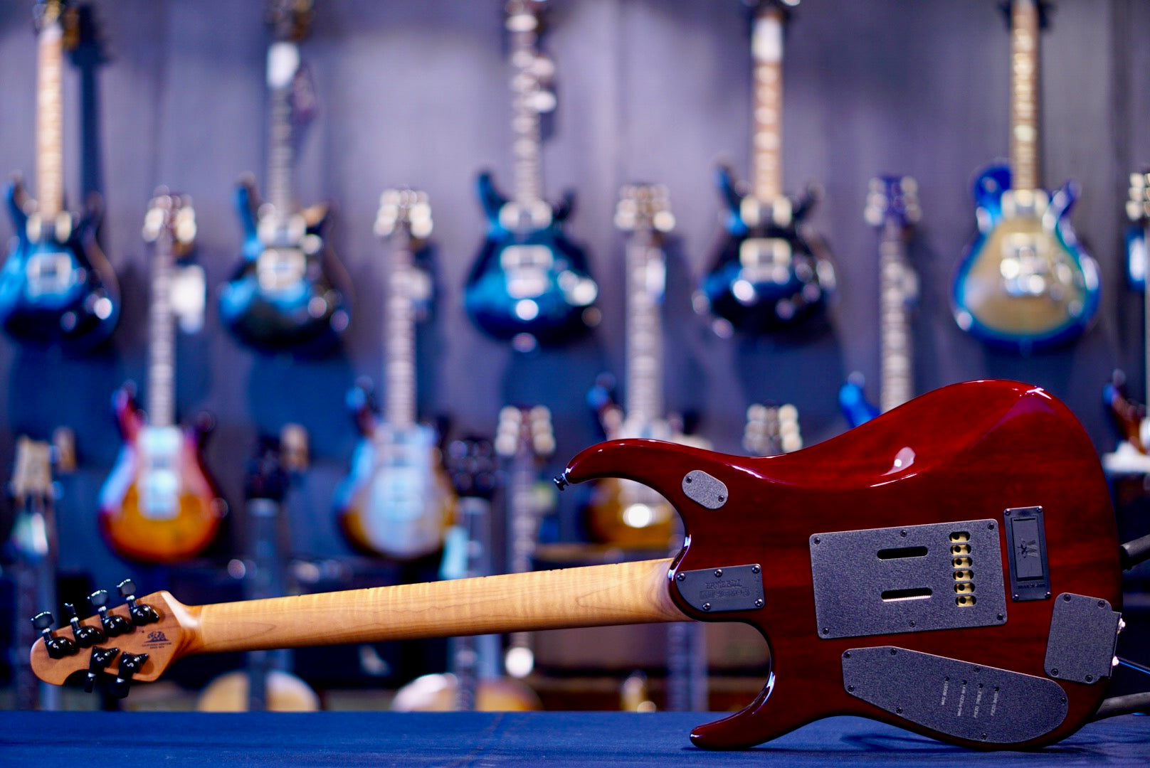 Ernie Ball Music Man JP15 Red Tide Quilt H09962