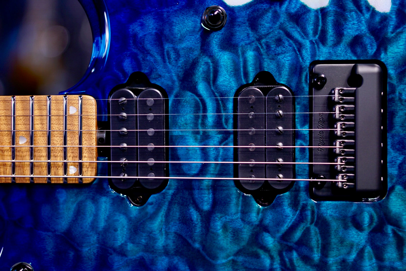 Ernie Ball Music Man JP15 Ultra Marine Quilt H09327