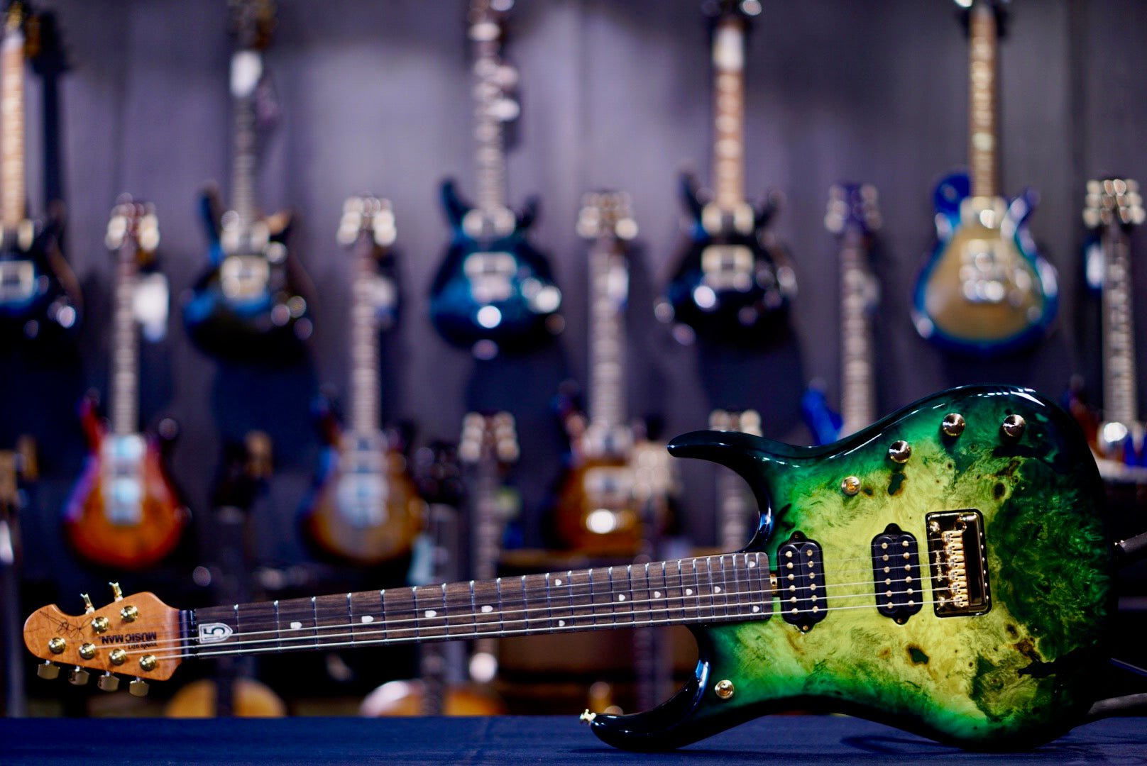 *RESERVED* Ernie Ball Music Man BFR JP15 Toxic Sludge D01448
