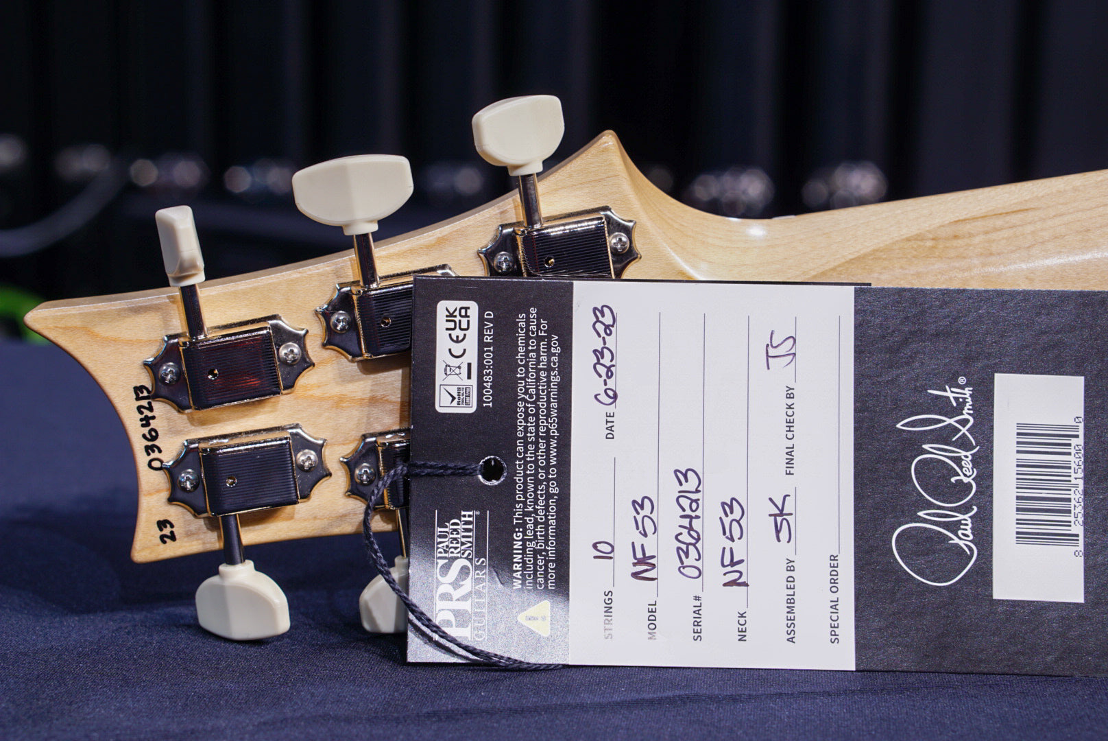 PRS NF53 Blue Matteo 0364213 - HIENDGUITAR PRS GUITAR